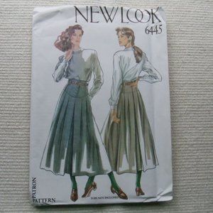 NEW LOOK #6445  Classic Style Skirt to sew Six sizes in One UNCUT Pattern
